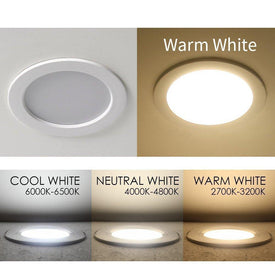 LED Downlight 3W/5W/7W/9W/12W/15W/18W/24W CRI80 COB Fixed Head Flat Diffuser Ceiling Light-DXL Series