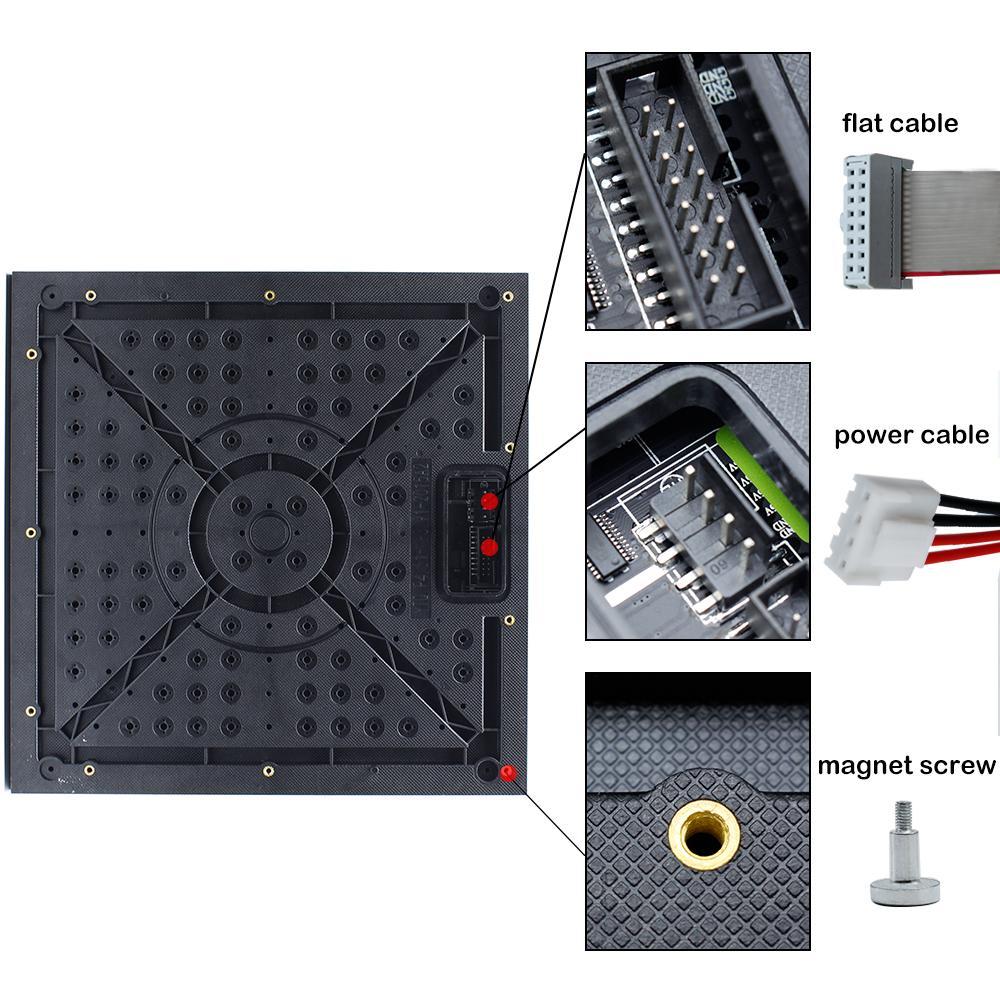 M-ID4.81 P4.81 Rental Sereis LED Module,Full RGB 4.81mm Pixel Pitch LED Display Tile in 250*250mm with 2704 dots, 1/13 Scan, 800 Nitsfor indoor Display