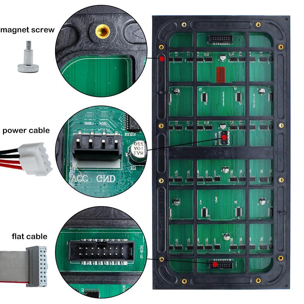 M-OD4L P4 Normal Outdoor Series LED Module,Full RGB 4mm Pixel Pitch LED Tile in 320*160mm with 3200 dots, 1/10 Scan, 5000 Nits  for Outdoor Display