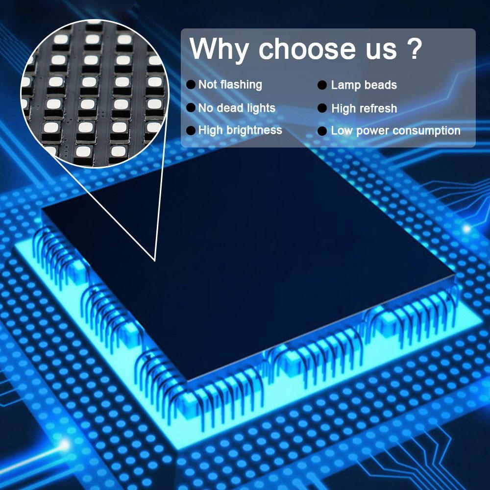 New Generation M-WF3.8 P3.8 (3.8mm) Outdoor Waterproof LED Module, 3.8mm Pixel Pitch Full RGB LED Panel Screen in 304.8* 304.8 mm with 6400 dots, 1/20 Scan, 4500 Nits For Outdoor Display