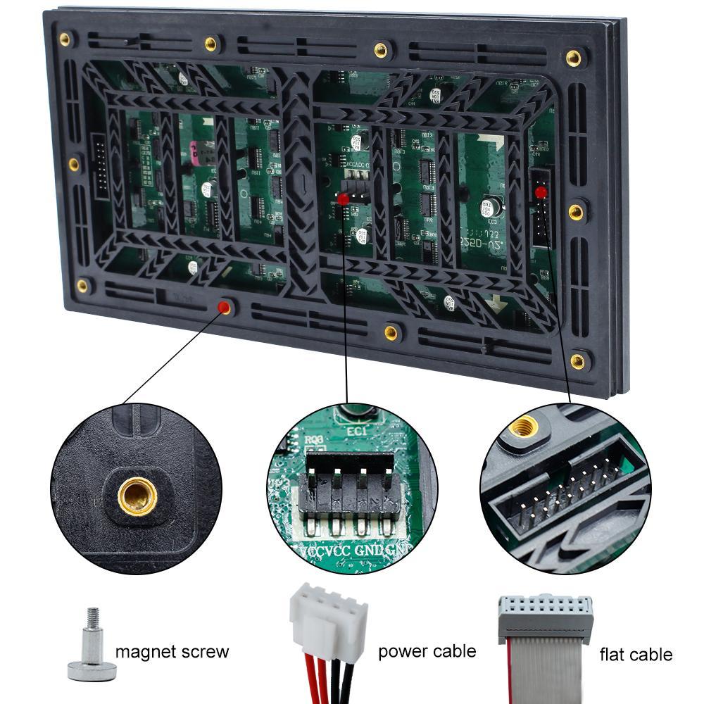 M-OD4 P4 Normal Outdoor Series LED Module,Full RGB 4mm Pixel Pitch LED Tile in 256*128mm with 2048 dots, 1/8 Scan, 5000 Nits  for Outdoor Display