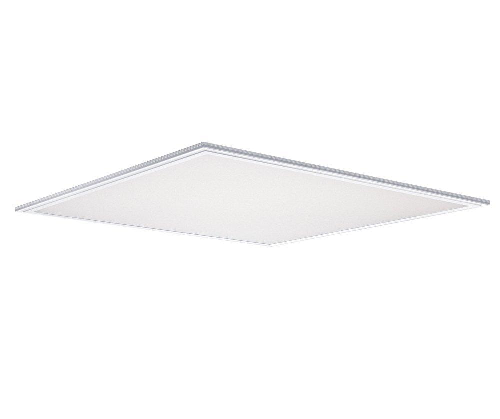 2'x2' (595x595mm) 40W LED Panel Light  in 0.39'' (10mm) Thick  White Trim Flat Sheet Panel Lighting Board Super Bright Ultra Thin Glare-Free