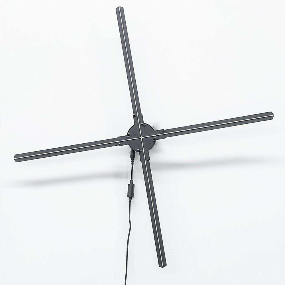 Free Shipping 100cm 3D Hologram WiFi App Cloud Control Advertising Display LED Fan- 4 Blades 1024pcs LEDs 1200Nits Ideal for Store/Casino/Restaurant/Bar Signs