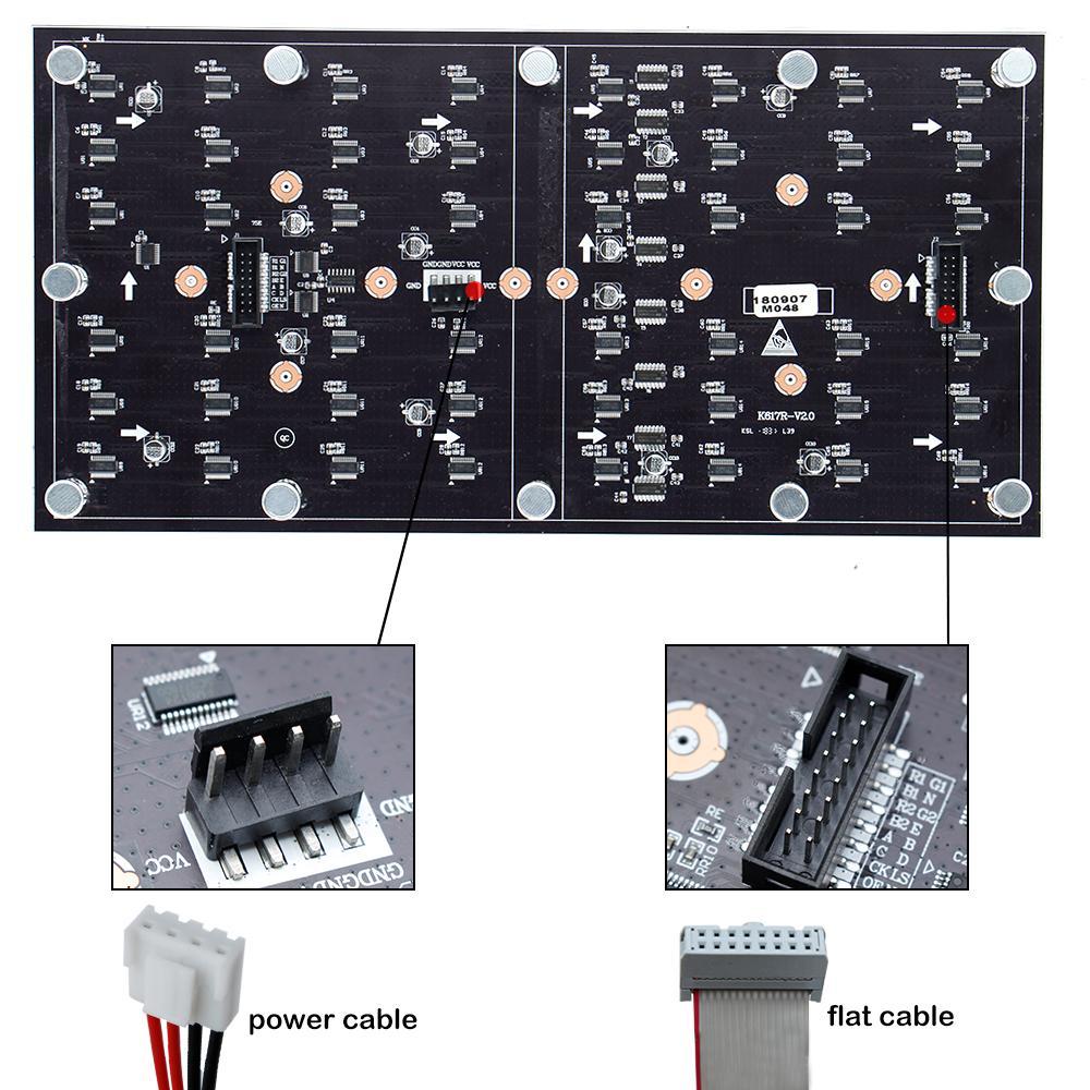 M-F2.5L (P2.5) Bare Board LED Module, 2.5mm Full RGB Pixel Panel Screen in 320 * 160 mm with 8192 dots, 1/32 Scan, 800 Nits LED Tile for Indoor Display