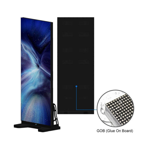Image of EPOG Series Frameless Outdoor LED Poster Display with GOB Protective Front/Black All in IP65 with 2.6 | 2.9mm Pixel Pitch in 750x2000mm Large Display Area