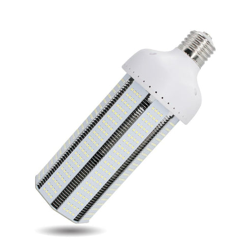 Image of LED Corn Light Bulb, E39 Medium Screw Base, Metal Halide Replacement for Indoor Outdoor Large Area Lighting, Street and Area Light, HID, Hp