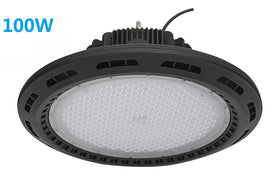 Free Shipping 100W UFO LED High Bay Light Fixture 9000LM CRI>80 IP65 Waterproof 100-277VAC Non-Dimmable for Warehouse & Supermarket