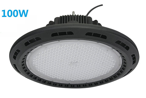 Image of Free Shipping 100W UFO LED High Bay Light Fixture 9000LM CRI>80 IP65 Waterproof 100-277VAC Non-Dimmable for Warehouse & Supermarket