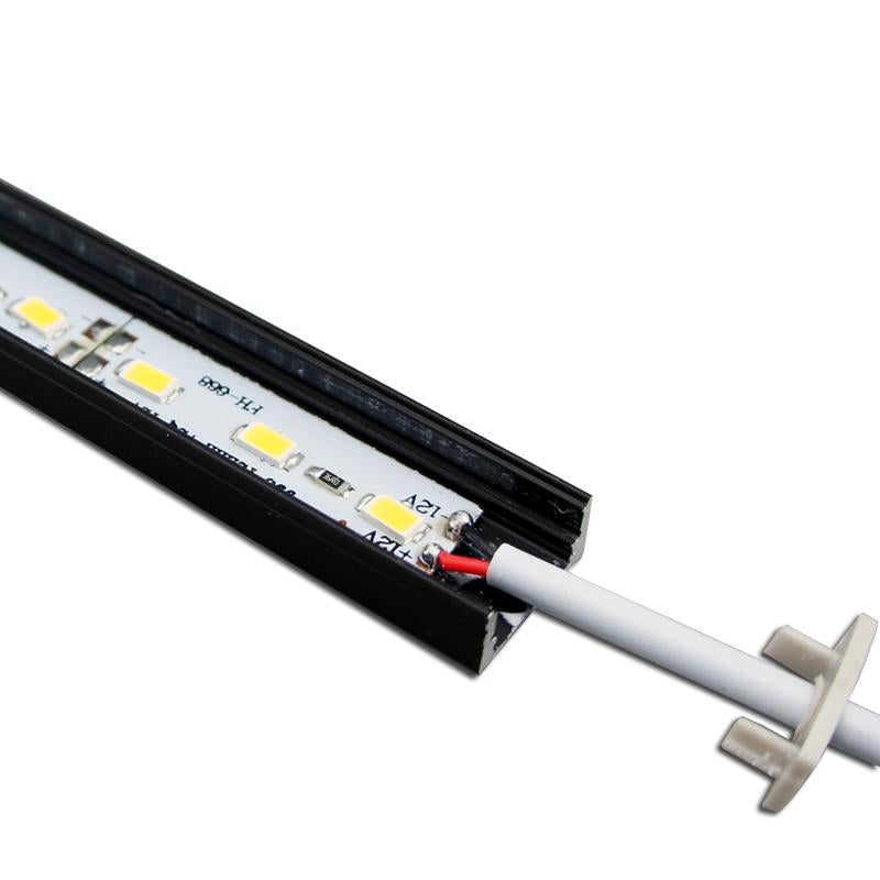 5 / 10 Pack 12V DC LED Surface Linear Profile LED Light Strip in Aluminum Profile with Cover for Under Cabinet Lighting