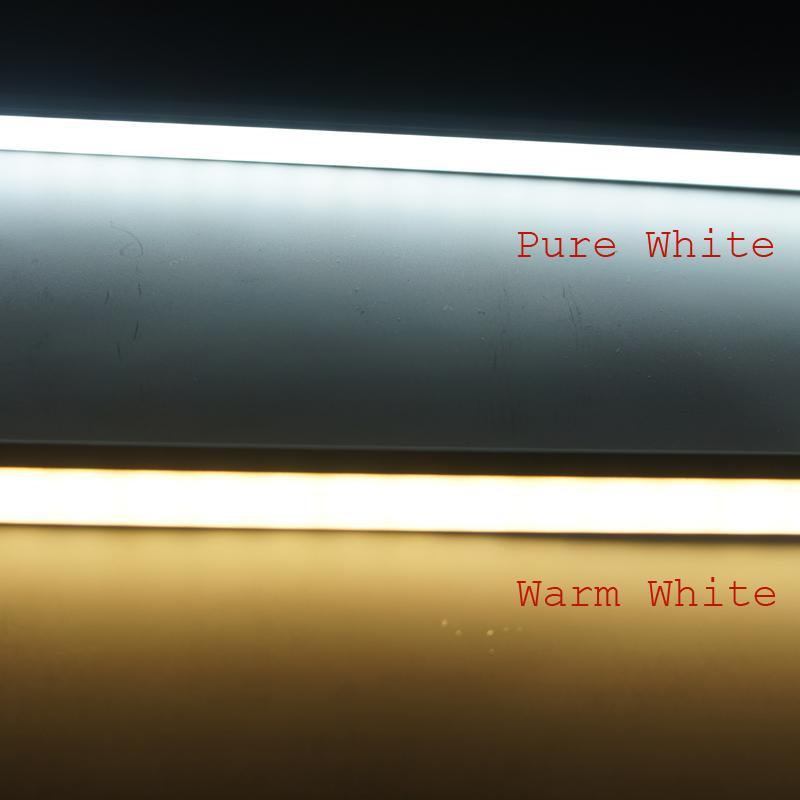5 / 10 Pack 12V DC LED Surface Linear Profile LED Light Strip in Aluminum Profile with Cover for Under Cabinet Lighting