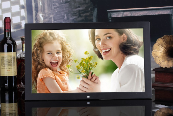 Free Shipping 19 Inch Digital Photo Frame Andriod WiFi LCD Digital Signage Player with 16:9 High-Resolution HD Touch Screen Optional
