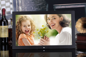 Free Shipping 19 Inch Digital Photo Frame Andriod WiFi LCD Digital Signage Player with 16:9 High-Resolution HD Touch Screen Optional