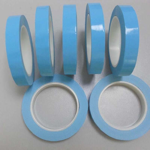 Image of 50M Roll 0.2mm Thick 2500g Viscous Force Heat Resisiting Blue Coating Double Sided Tape Adhesive Stronger Stick for LED Strip Lights