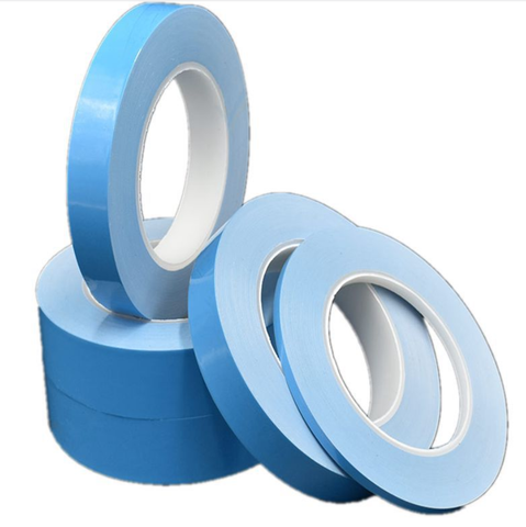 Image of 50M Roll 0.2mm Thick 2500g Viscous Force Heat Resisiting Blue Coating Double Sided Tape Adhesive Stronger Stick for LED Strip Lights