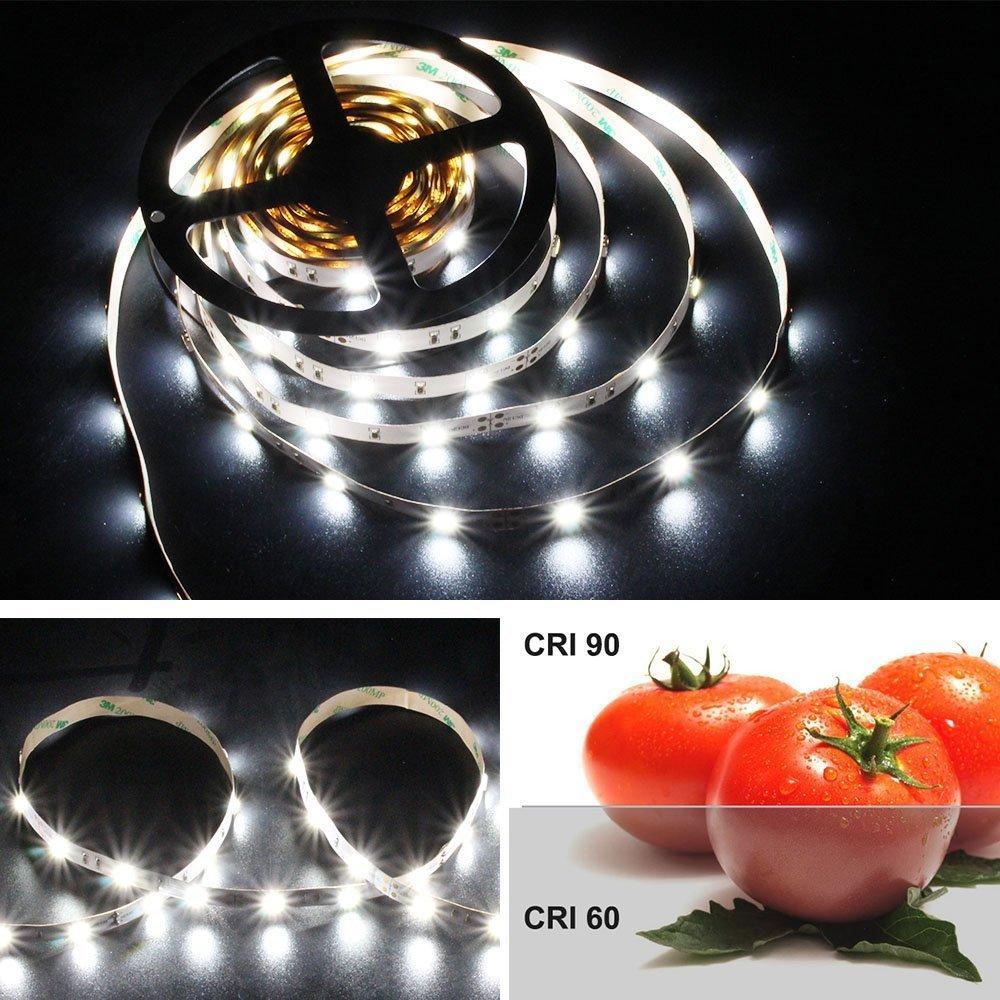 High CR I> 90 DC 12V Dimmable SMD5050-150 Flexible LED Strips 30 LEDs Per Meter 10mm Width 450lm Per Meter