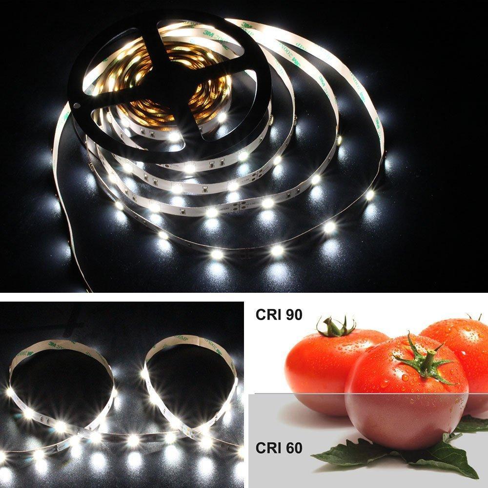 High CR I> 90 DC 12V Dimmable SMD5050-150 Flexible LED Strips 30 LEDs Per Meter 10mm Width 450lm Per Meter