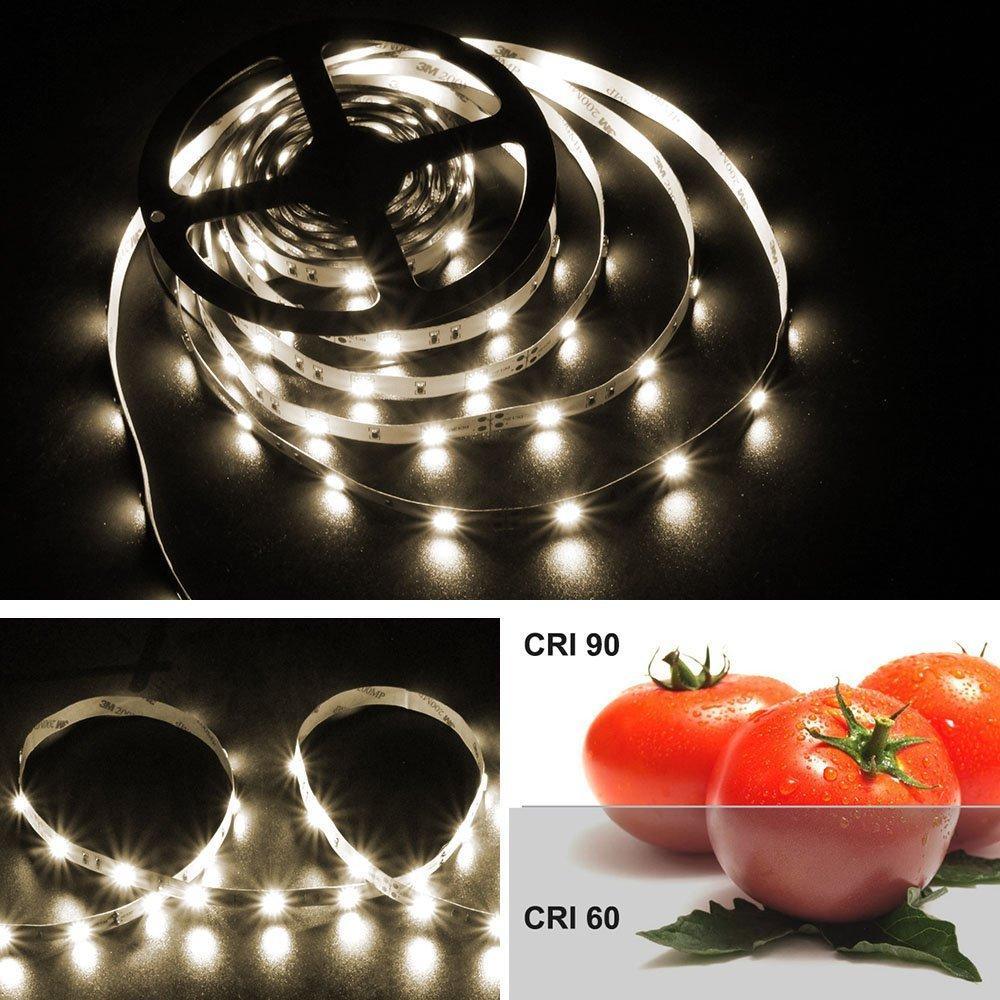 High CR I> 90 DC 12V Dimmable SMD5050-150 Flexible LED Strips 30 LEDs Per Meter 10mm Width 450lm Per Meter