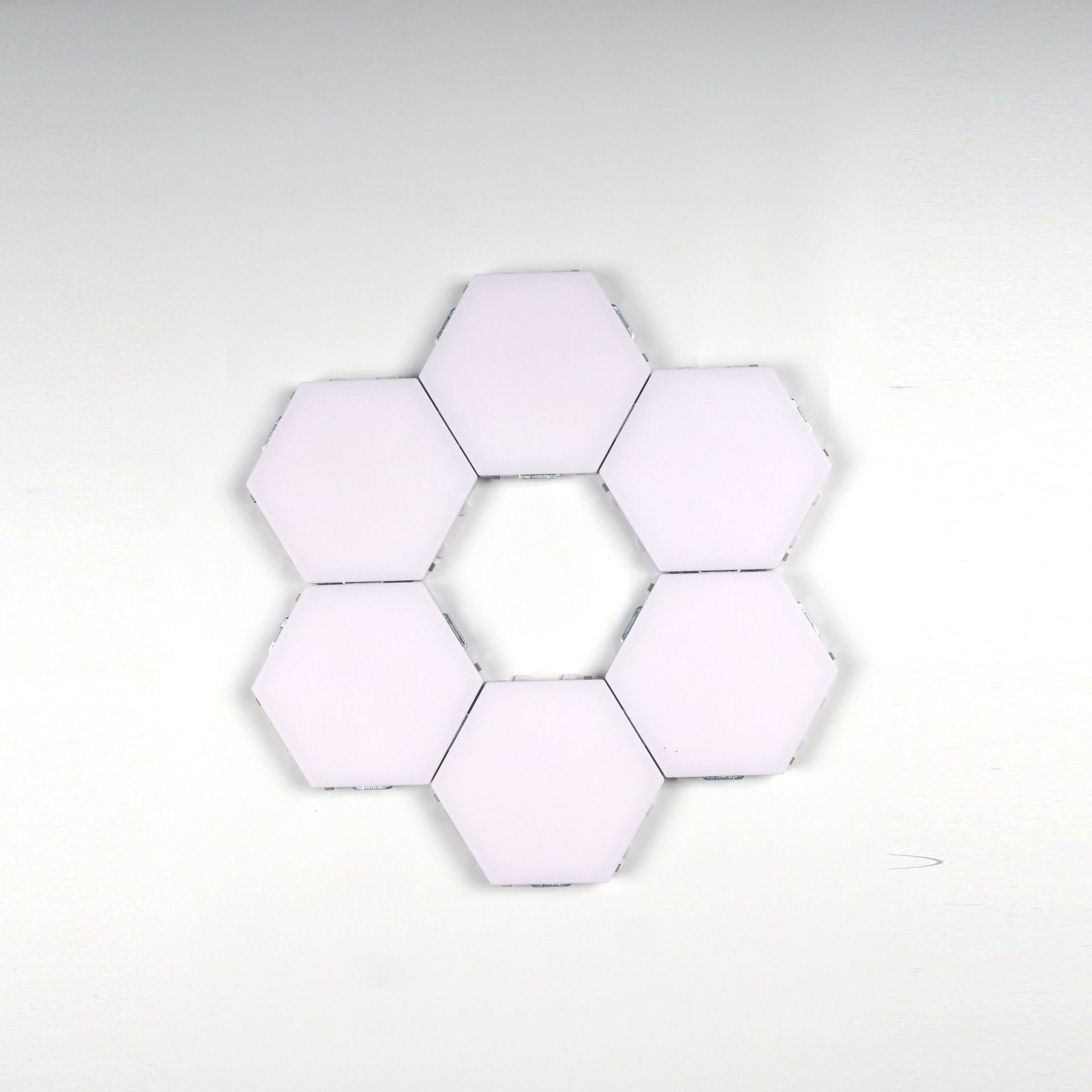 Free Shipping 6 Pack Hexagonal LED Wall Light, DIY Modular Touch Sensitive Lights LED Night Light for Home Decor, Gifts
