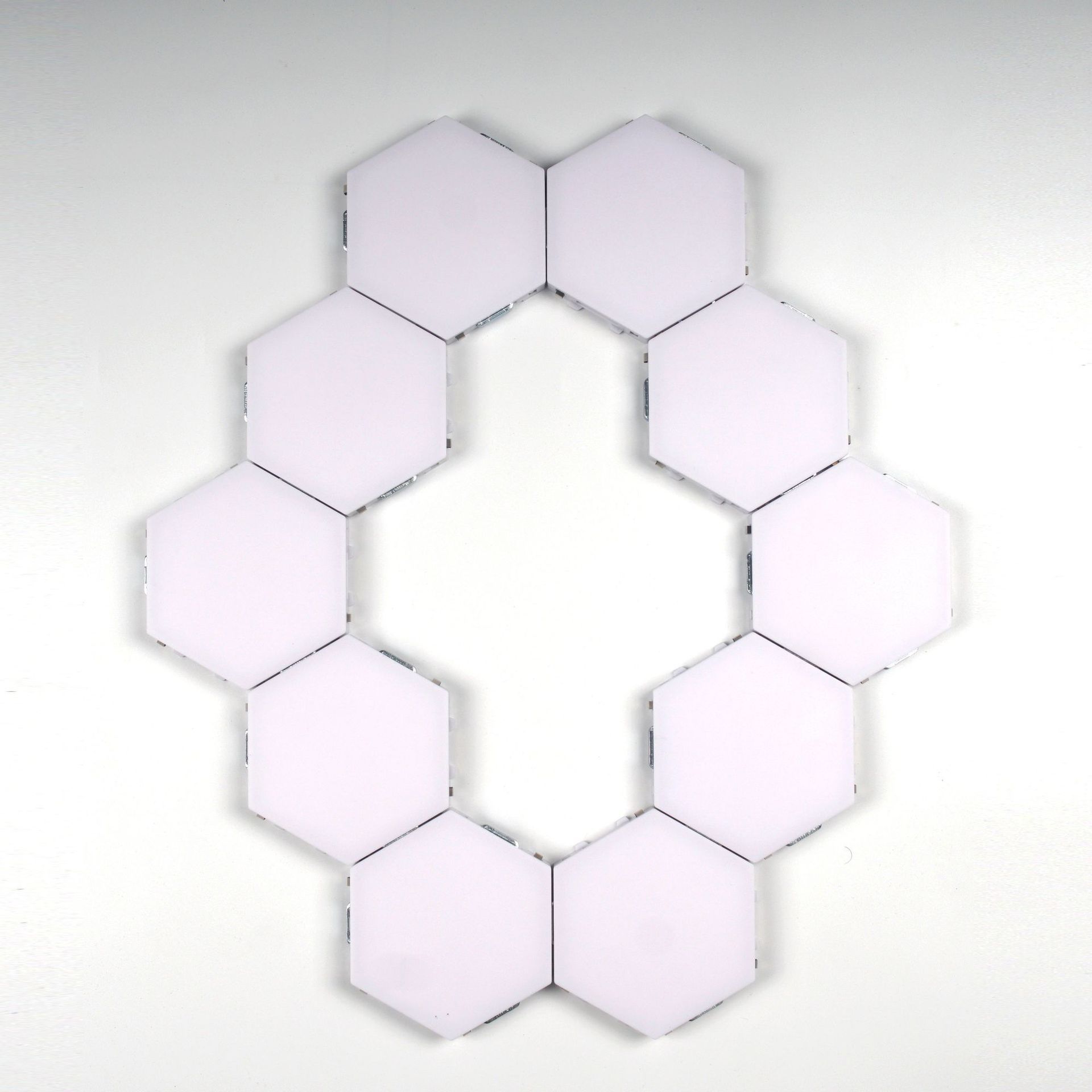 Free Shipping 10 Pack Hexagonal LED Wall Light, DIY Modular Touch Sensitive Lights LED Night Light for Home Decor, Gifts