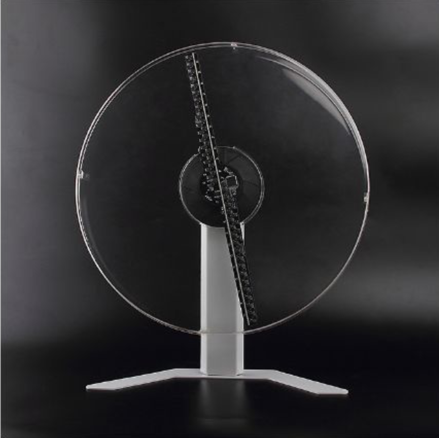 Free Shiping 43cm WIFI APP Control 3D Hologram Fan Unique Design with 40mm Slim Protective Cover Holograma Advertising Logo Projector LED Fan Display