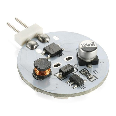 Image of 4 Pack 2.2 Watt (25 Watt Equivalent) DC12V Flat Round Wafer Disc Light Bulb G4 Bi-pin base Lamps with 12 pcs Tri-Chip LED SMD5050