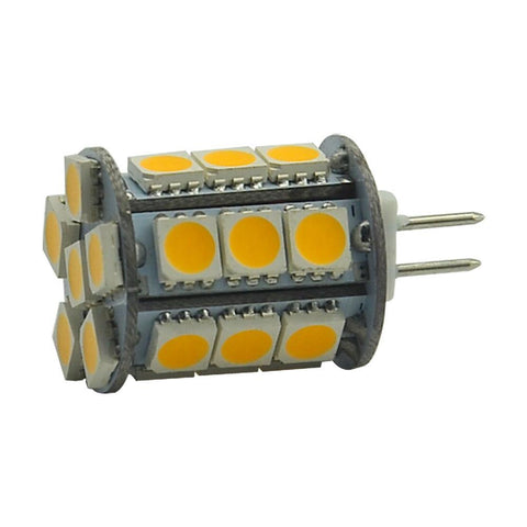 Image of 4 Pack 4.5 Watt (50Watt Equivalent) DC12V Tower type G4 Bi-pin base Lamps with 24 pcs Tri-Chip LED SMD5050