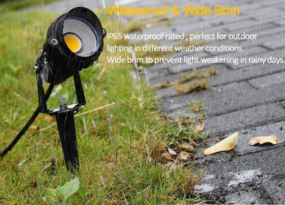 3W LED Landscape Lights 12V-24V Waterproof Garden Pathway Lights Walls Trees Flags Outdoor Spotlights with Spike Stand