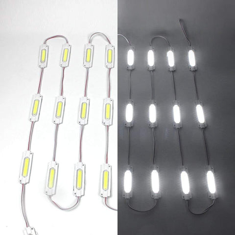 Image of 20pcs/pack LED Modules String with COB 2W LED 160°Beam DC12V 100LM 2W Module Light Waterproof IP65 with Adhesive Tape Back