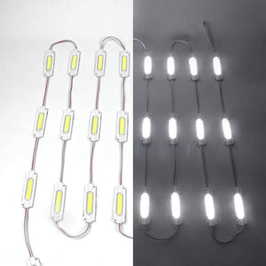 20pcs/pack LED Modules String with COB 2W LED 160°Beam DC12V 100LM 2W Module Light Waterproof IP65 with Adhesive Tape Back
