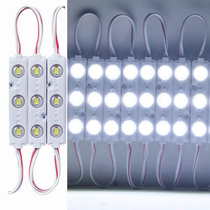 20pcs/pack LED Modules String with 5730 3 LED 160°Beam DC12V 90LM 1.5W Module Light  Waterproof IP67 with Adhesive Tape Back