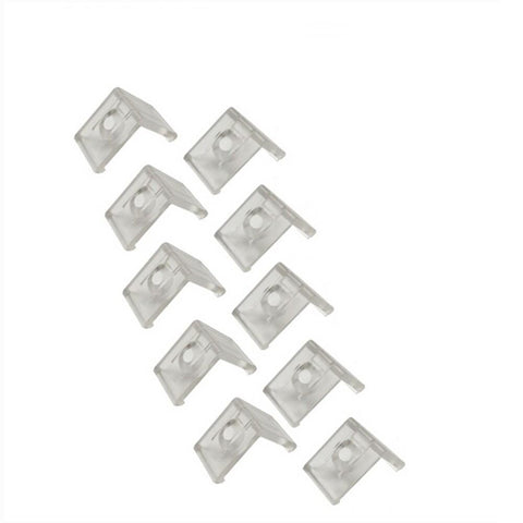 Image of 10pcs Clear Plastic U or V Mounting Clips for U-Shape and V-Shape LED Strip Aluminum Channel (Fit Model U01, U02, U03, U04, U05, U06, V01, V02,V03)