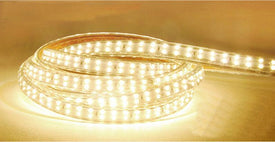 AC 110V / 220V SMD2835 High Voltage Flat Strip Light 180 LEDs Per Meter Double Row with the power plug