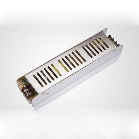 Image of Low Profile Slim Metal House Screw Terminal Adapter Power Supply 110-220V AC to 12V / 24V DC