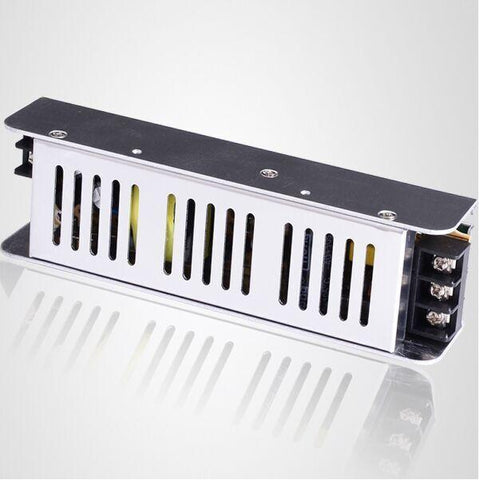 Image of Low Profile Slim Metal House Screw Terminal Adapter Power Supply 110-220V AC to 12V / 24V DC