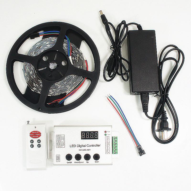 12VDC TM1914 IC Controlled Dream Color 5050 RGB Pixel LED Strip Kit 5 meters with 30LED/Mtr