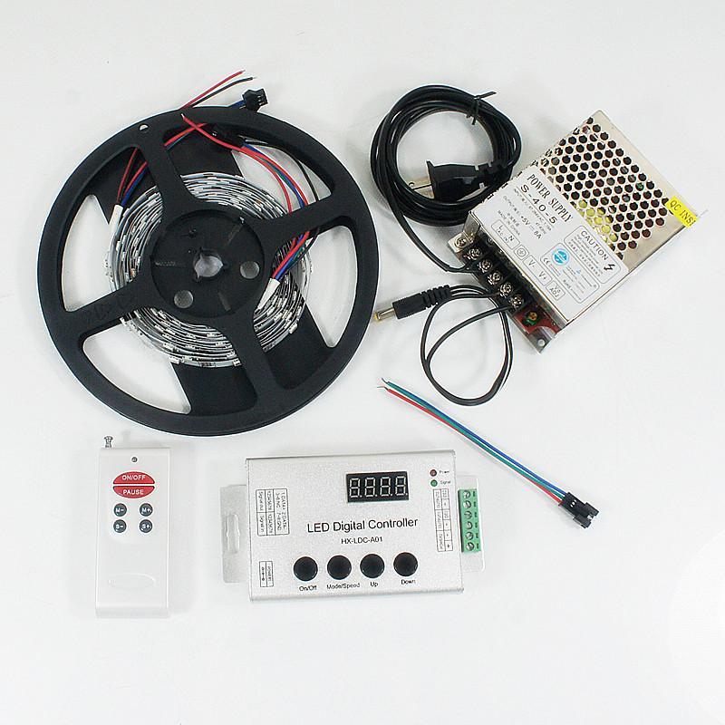 DC 5V SK6812 Individually Addressable LED Strip Light 5050 RGB Pixel LED Strip Kit 5 meters with 30LEDs