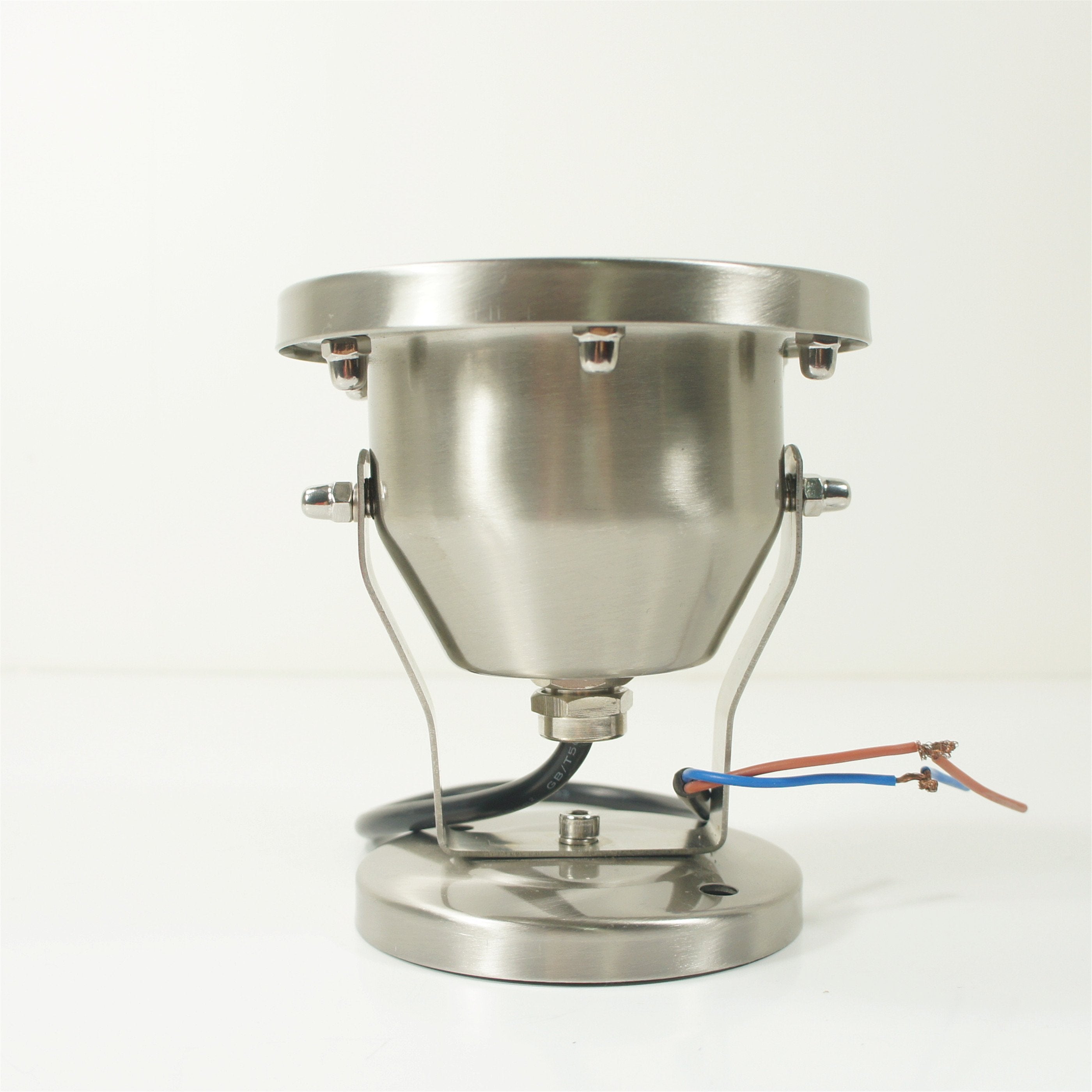 Free Shipping 4 Pack 6W LED Under Water Light, Stainless Steel Housing, 113mm in Diameter, Single Color DC24V, IP68 Waterproof Fountain Light