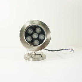 Free Shipping 4 Pack 6W LED Under Water Light, Stainless Steel Housing, 113mm in Diameter, Single Color DC24V, IP68 Waterproof Fountain Light