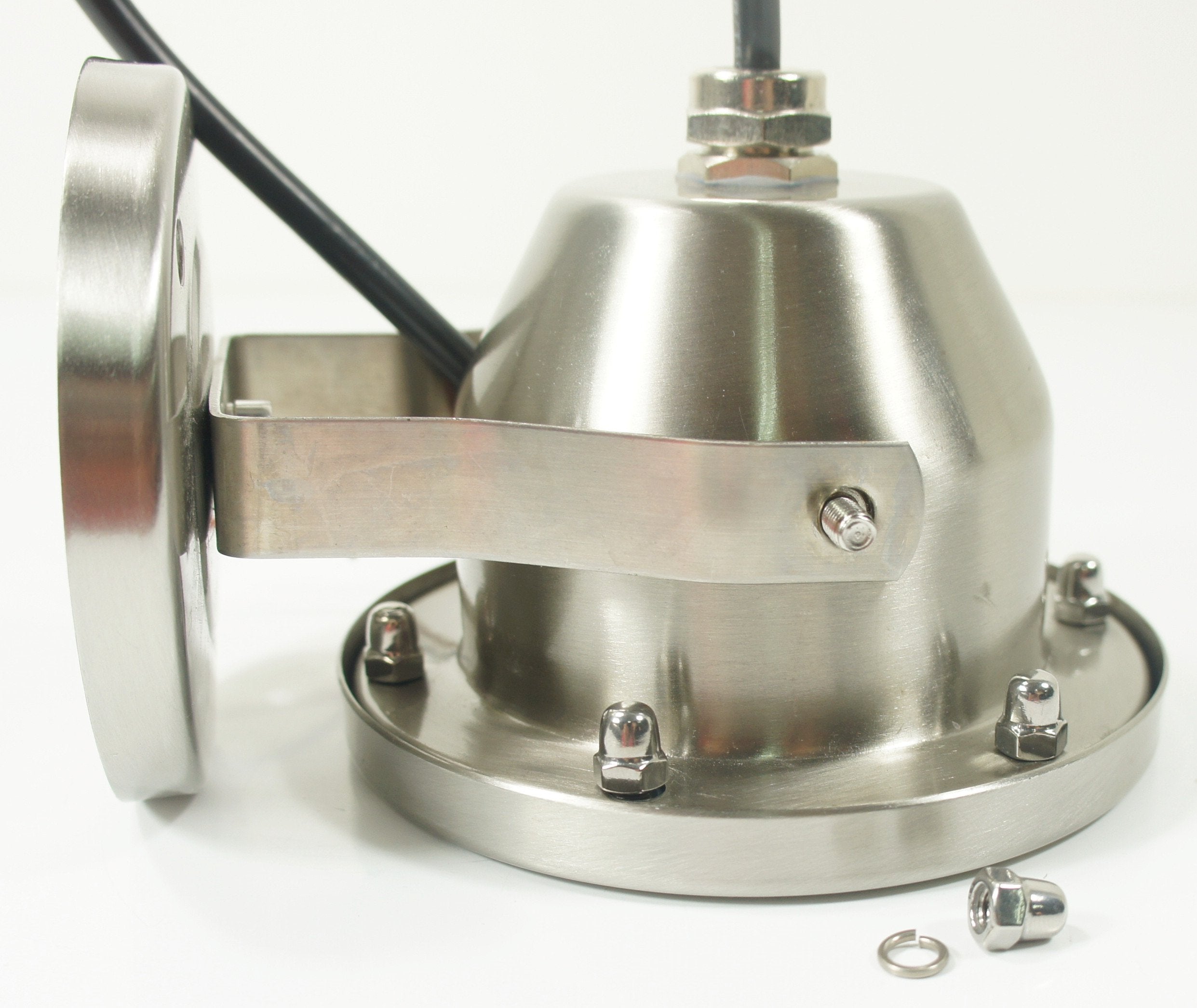 Free Shipping 4 Pack 6W LED Under Water Light, Stainless Steel Housing, 113mm in Diameter, Single Color DC24V, IP68 Waterproof Fountain Light