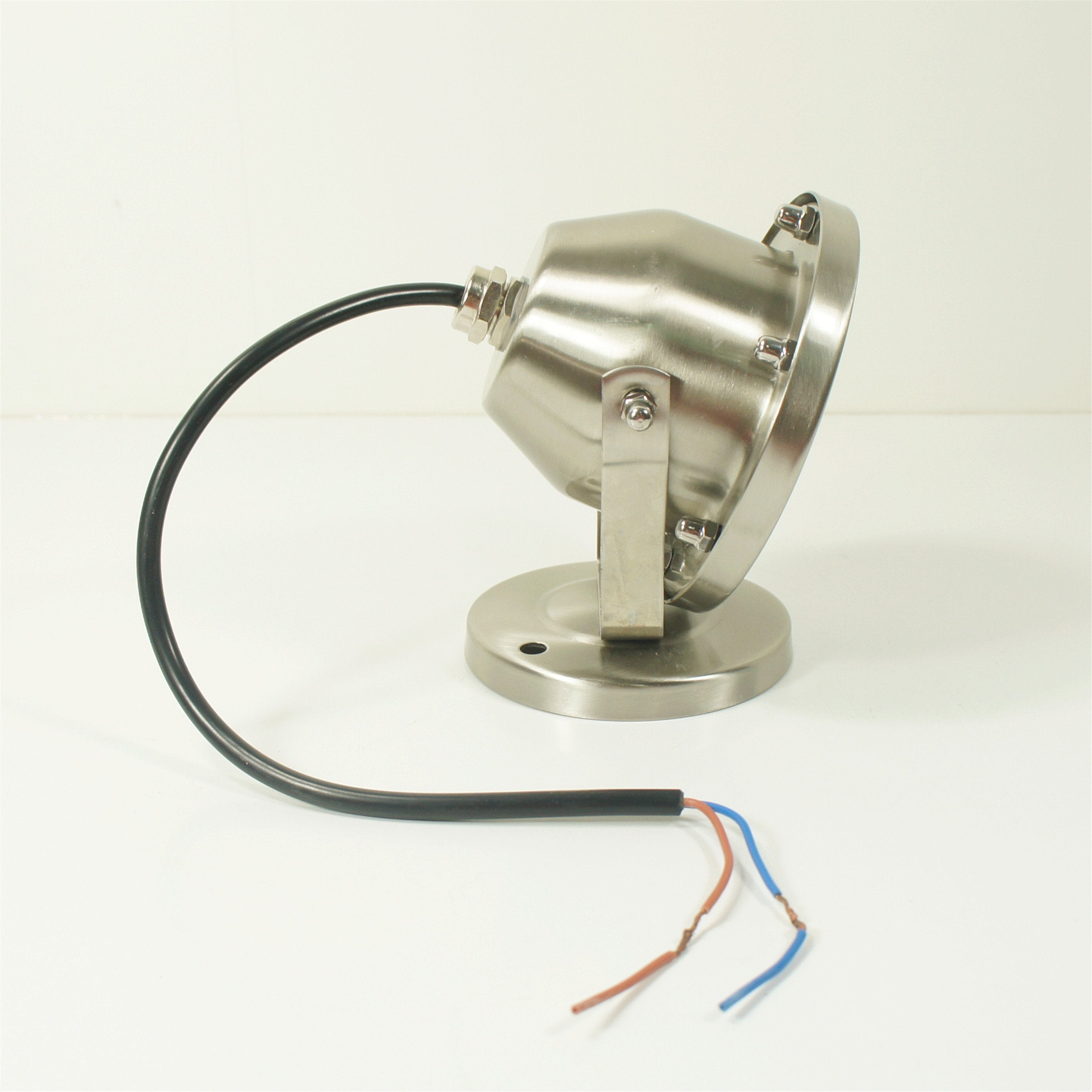 Free Shipping 4 Pack 6W LED Under Water Light, Stainless Steel Housing, 113mm in Diameter, Single Color DC24V, IP68 Waterproof Fountain Light