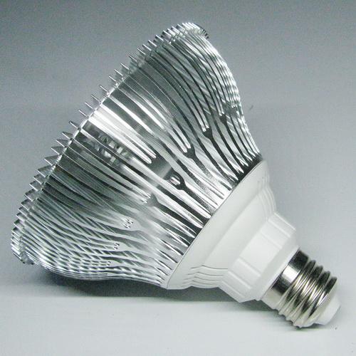 12W (12x1W) PAR38 LED Lamp with E27 Edison Screw Base 90W Equivalent 100-240V AC Silver Housing Indoor Type
