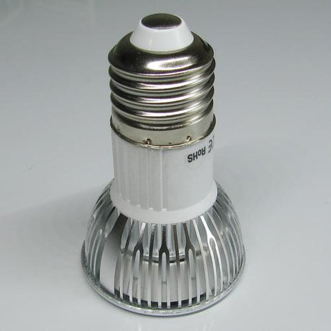 Image of 4Pack 3W(3x1W) 120V/220V AC LED Spotlight E27 Screw Base LED Light Bulb Aluminum Housing 30° Beam Angle