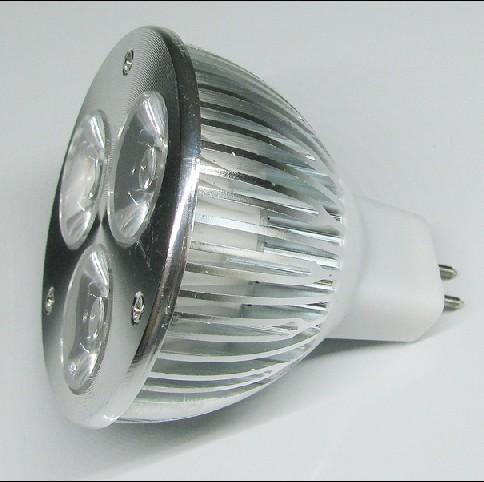 4Pack 3W(3x1W) 12V AC/DC LED Spotlight MR16 LED Bulb Light GU5.3 Bi-Pin Base Aluminum Housing 30° Beam Angle