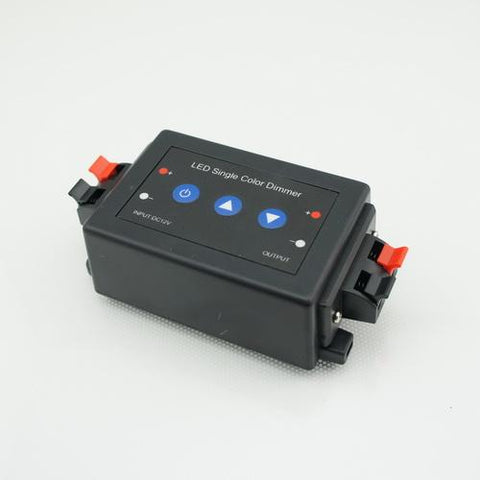 Image of 12VDC 8A RF Wireless Remote Control and Key Switch LED Dimmer for Single Color  LED Strip Lights