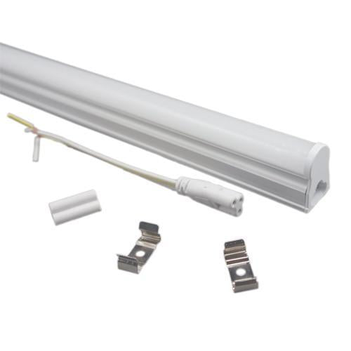 FREE SHIPPING 10Pcs Pack /2FT/3FT/4FT/5FT Line Voltage AC T5 LED Tube Light Integrated with Aluminum Fixture and Milky White cover