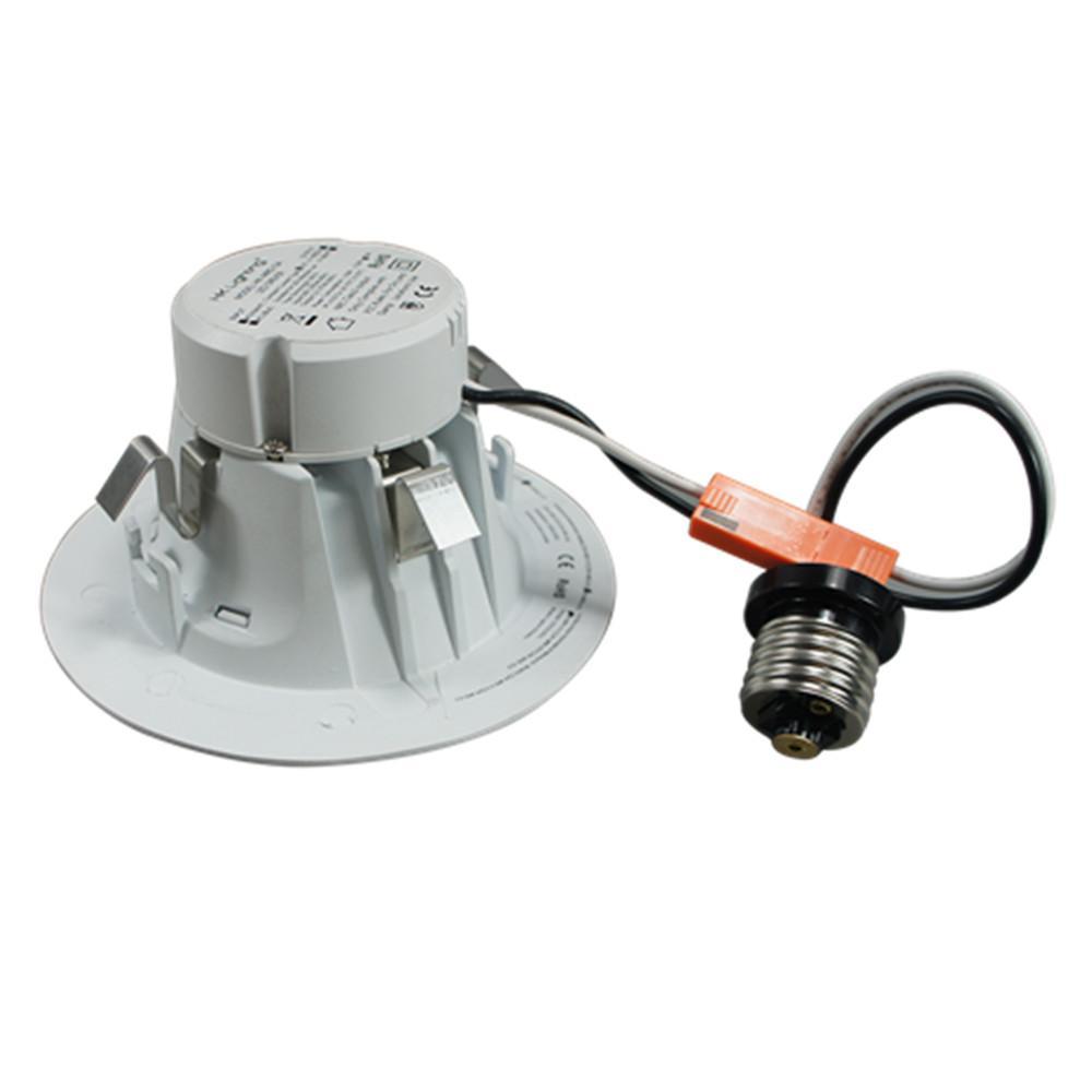 4Pack US Version 4 inch 100-130V AC Dimmable LED Retrofit Downlight Pot Light for Can Fixtures 10W 900LM 90 Degree Beam Angle 75 Watt Equivalent