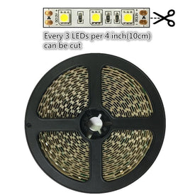 DC 12V Dimmable 670NM Red SMD5050-300 Flexible LED Strips 60 LEDs Per Meter 8mm Width 12W Per Meter