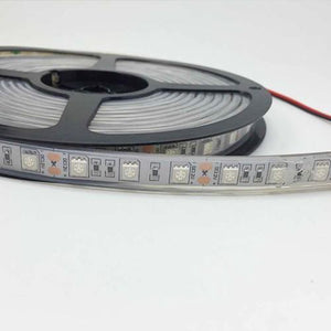 DC 12V Dimmable 670NM Red SMD5050-300 Flexible LED Strips 60 LEDs Per Meter 8mm Width 12W Per Meter