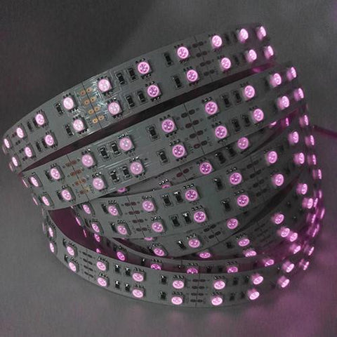 Image of DC12V SMD5050-600-IR InfraRed (850nm/940nm) Tri-Chip Double Row Flexible LED Strips 120LEDs 28.8W Per Meter