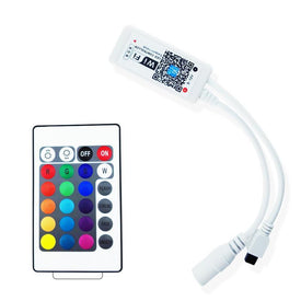 Wireless WiFi Smart Phone APP LED Controller or with 24Key IR Remote Controller for RGBW/RGBWW LED Flexible Strip Lights